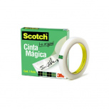 3M Scotch Cinta Mágica 810, 1 Rollo de 18mmx65m, Blanco
