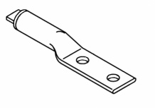 3M Terminal para Cable 40141, 2 Orificios 1/2", Plata/Café, 10 Piezas