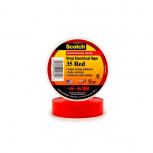 3M Cinta Adhesiva Aislante Scotch 35, 1 Rollo de 19mm x 20.1m, Rojo