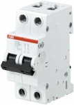 ABB Interruptor Termomagnético 2 Polos S202-C80, 400V, 80A, Entrada 400V