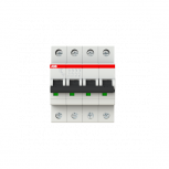 ABB Interruptor Automático 4 Polos S204-C6, 500V, 3A, Entrada 230V
