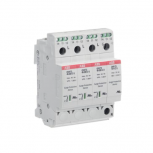 ABB Supresor de Picos OVR T2 3N 40-320 P TS U, Neutro/Tierra/3x Fases, 40kA