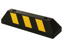 AccessPRO Tope Vehicular de Caucho AC55TV-2, 10cm x 55cm, Negro/Amarillo