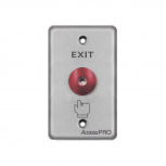 AccessPRO Botón de Salida APBRRLC, Alámbrico, Aluminio/Rojo