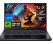 Laptop Gamer Acer Nitro V 15 ANV15-51-77DQ, 15.6" 1920x1080 Full HD, Intel Core i7-13620H, NVIDIA GeForce RTX 4060, 32GB, 512GB SSD, Windows 11 Home, Inglés - Imagen del combo
