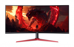 Monitor Gamer Curvo Acer XZ342CU V3 LCD 34", 3440x1440 Ultra Wide Quad HD, FreeSync, 180Hz, HDMI/DisplayPort, Bocinas Integradas, Negro - Imagen del combo