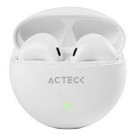 Acteck Audífonos Intrauriculares con Micrófono EP230, Inalámbrico, Bluetooth, USB, Blanco - Imagen adicional 2
