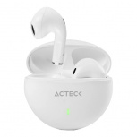 Acteck Audífonos Intrauriculares con Micrófono EP230, Inalámbrico, Bluetooth, USB, Blanco - Imagen adicional 1