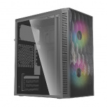 Gabinete Acteck Fuji GC470 con Ventana, Mini-Tower, Micro-ATX/ITX, USB 3.0/2.0, con Fuente de 500W, 2 Ventiladores RGB Instalados, Negro