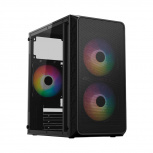 Gabinete Acteck Doom Pro Mesh GI730M, Mini-Tower, Micro-ATX/Mini-ITX, USB 2.0/3.0, con Fuente de 600W, 3 Ventiladores Instalados, Negro - Imagen adicional 1