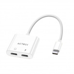 Acteck Adaptador USB-C Macho - USB-C Hembra