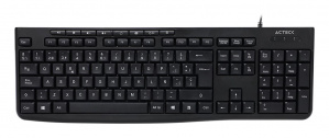 Teclado Acteck Inspire Prime TA222, Alámbrico, USB, Negro, Español 