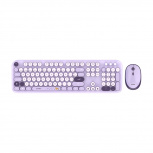 Kit de Teclado y Mouse Acteck Creator Chic K- Colors MK485, Inalámbrico, RF Inalámbrico, Morado, Español