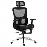 Acteck Silla Ejecutiva Flux Ultra EC696HR, Respaldo de Malla, Negro