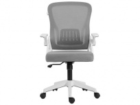 Acteck Silla Ejecutiva Flux Lite EC313, Respaldo de Malla, Reposabrazos, Blanco