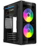 Gabinete Acteck Doom Ultra Crystal Gi750c, Mini-Tower, Micro-ATX/Mini-ITX, USB 2.0, con Fuente de 500W, 2 Ventiladores Instalados, Negro