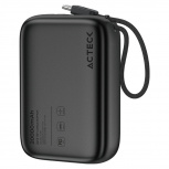 Cargador Portátil Acteck Power Bank Energon Go Plug Max PG80, 20Ah, Negro