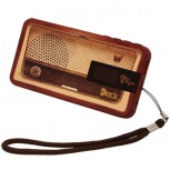 Acteck Bocina Portátil KLANS Deck, Alámbrico, 1.0, 3.5W RMS, Madera