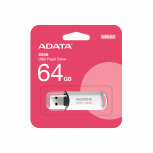 Memoria USB Adata C906, 64GB, USB 2.0, Lectura 30 MB/s, Escritura 8 MB/s, Blanco image