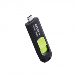 Memoria USB Adata UC300, 256GB, USB C, Lectura 100MB/s, Negro/Verde image