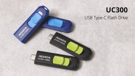 Memoria USB Adata UC300, 256GB, USB 3.2, Lectura 100 MB/s, Azul image