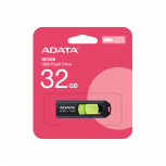 Memoria USB Adata UC300, 32GB, USB 3.2, Lectura 100 MB/s, Negro/Verde image