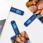 Memoria USB Adata UC300, 64GB, USB 3.2, Lectura 100 MB/s, Azul image