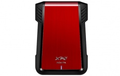 Adata Gabinete de Disco Duro EX500, 2.5'', SATA III, USB 3.0, Negro/Rojo