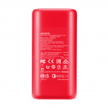 Cargador Portátil Adata Power Bank P10000QCD, 1000mAh, Rojo image