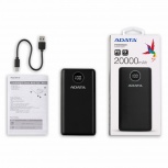 Cargador Portátil Adata Power Bank P20000QCD, 20Ah, Negro  image