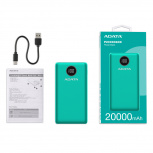 Cargador Portátil Adata Power Bank P20000QCD, 20Ah, Verde  image