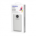 Cargador Portátil Adata Power Bank P20000QCD, 20Ah, Blanco  image