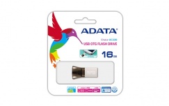 Memoria USB Adata UC330 OTG 16GB, 16GB, USB-A/Micro-USB 2.0, Negro/Plata image