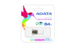 Memoria USB Adata UC330 OTG 64GB, 64GB, USB-A/Micro-USB 2.0, Negro/Plata image