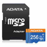 Memoria Flash Adata Premier, 256GB MicroSDXC UHS-I Clase 10, con Adaptador image