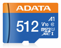 Memoria Flash Adata Premier, 512GB MicroSDXC UHS-I Clase 10, con Adaptador