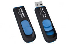 Memoria USB Adata Dashdrive UV128, 256GB, USB-A 3.0, Lectura 90MB/s, Escritura 40MB/s, Negro/Azul image