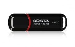 Memoria USB Adata DashDrive UV150, 32GB, USB-A 3.0, Lectura 90MB/s, Escritura 25MB/s, Negro image