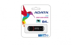 Memoria USB Adata UV150, 64GB, USB-A 3.0, Lectura 100MB/s, Escritura 50MB/s, Negro image