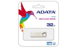 Memoria USB Adata UV210, 32GB, USB 2.0, Dorado Metálico image