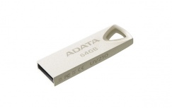 Memoria USB Adata UV210, 64GB, USB 2.0, Dorado Metálico image