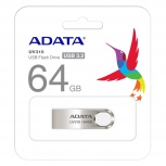 Memoria USB Adata UV210, 64GB, USB 2.0, Dorado Metálico image