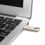 Memoria USB Adata UV210, 64GB, USB 2.0, Dorado Metálico image