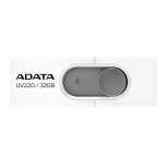 Memoria USB Adata UV220, 32GB, USB 2.0, Gris/Blanco image