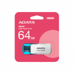 Memoria USB Adata UV240, 64GB, USB 2.0, Blanco image