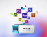 Memoria USB Adata UV240, 64GB, USB 2.0, Blanco image