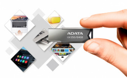 Memoria USB Adata UV250 16GB, 16GB, USB-A 2.0, Plata image