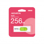 Memoria USB Adata UV320, 256GB, USB 3.1, Lectura máx 100MB/s, Verde/Blanco image
