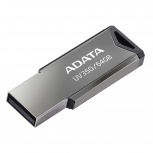 Memoria USB Adata UV350, 64GB, USB-A 3.0, Lectura 90MB/s, Escritura 40MB/s, Gris image
