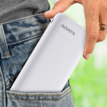 Cargador Portátil Adata Power Bank PC100-14WH, 10.000mAh, Blanco  image
